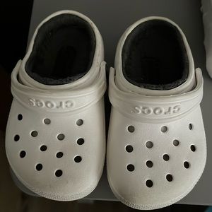 Lined Crocs size c7